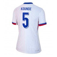 Echipament fotbal Franţa Jules Kounde #5 Tricou Deplasare European 2024 pentru femei maneca scurta